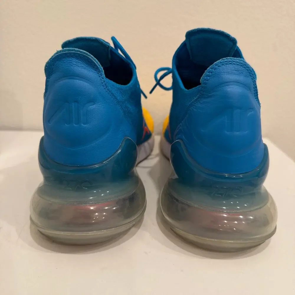 Nike Air Max 270 Flyknit Blue Orbit Shoes AO1023-800 Men’s Size 12 Sneakers